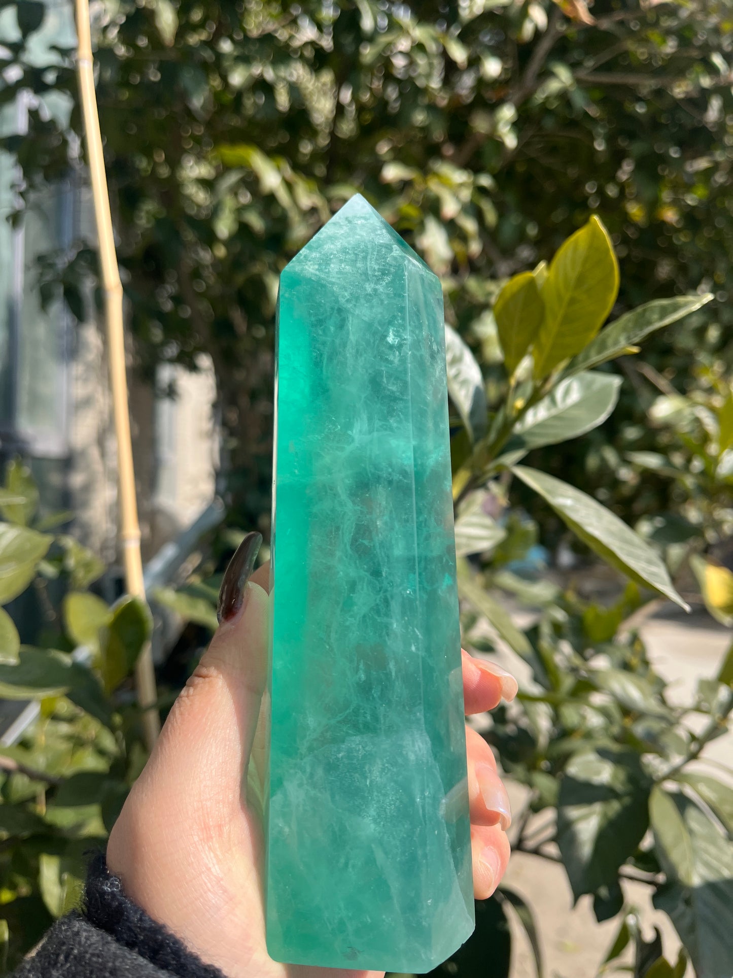 green fluorite tower