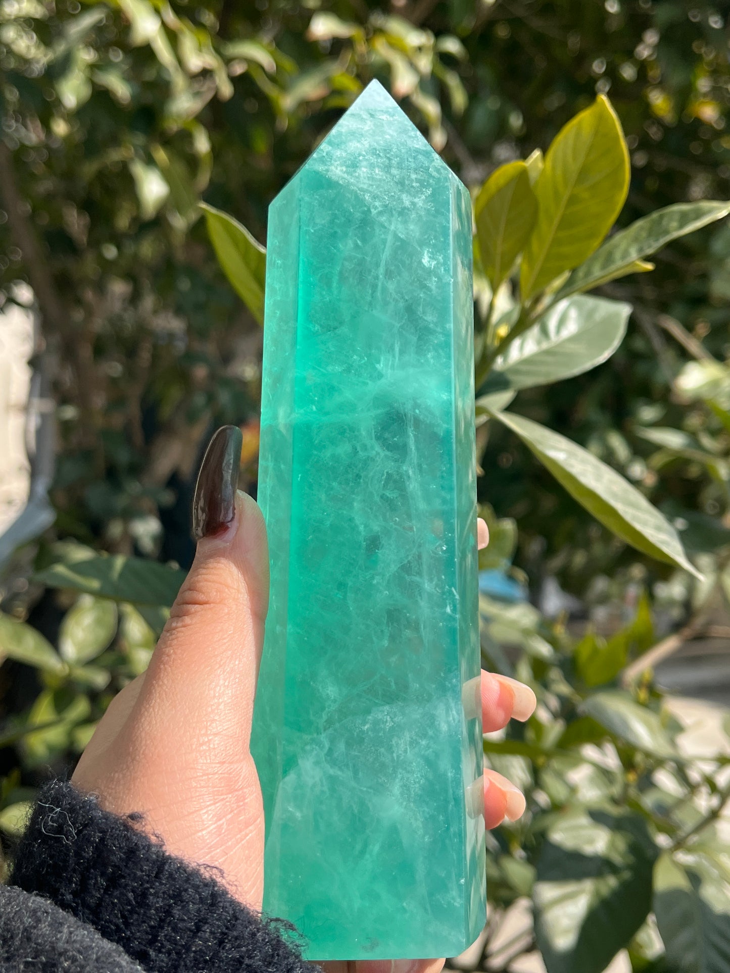 green fluorite tower