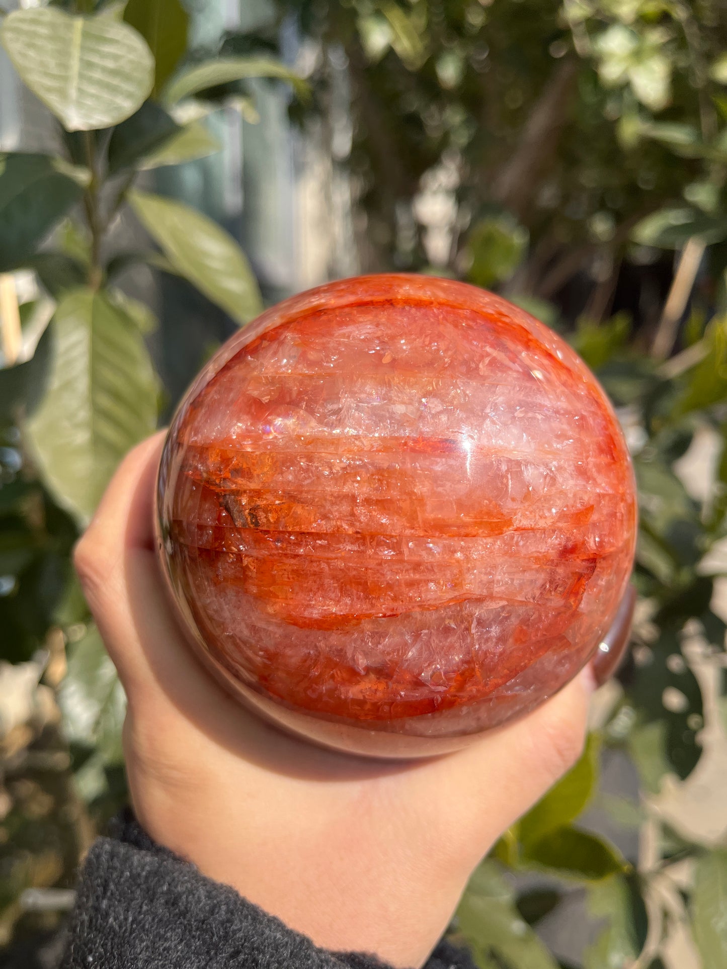 fire quartz sphere