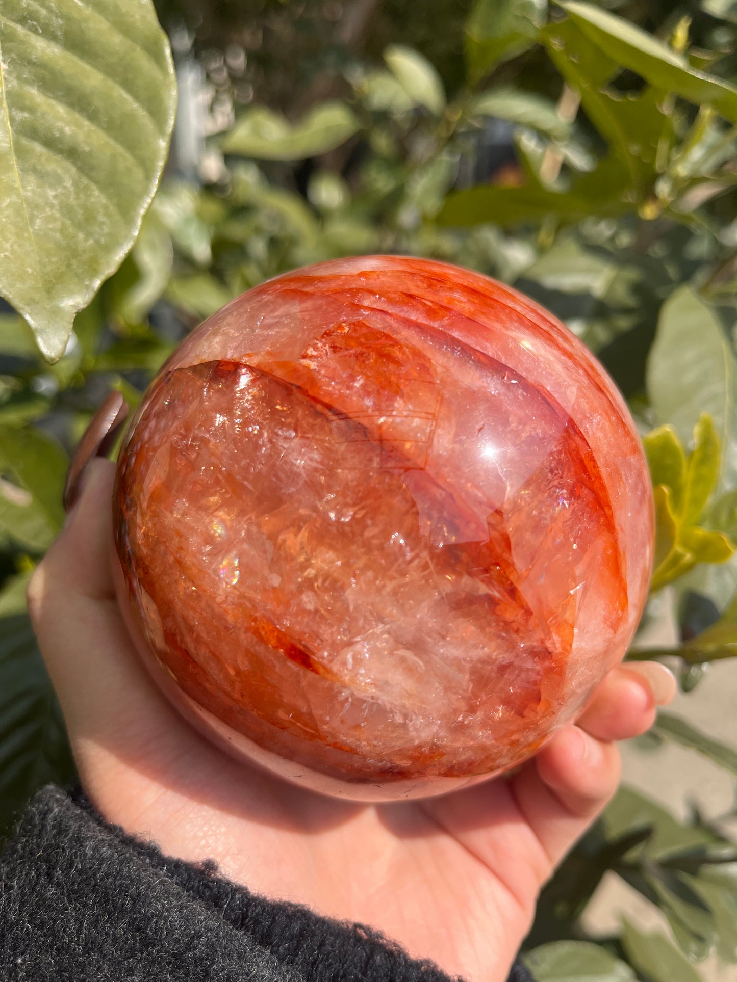 fire quartz sphere
