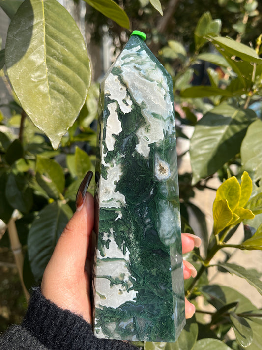 moss agate tower