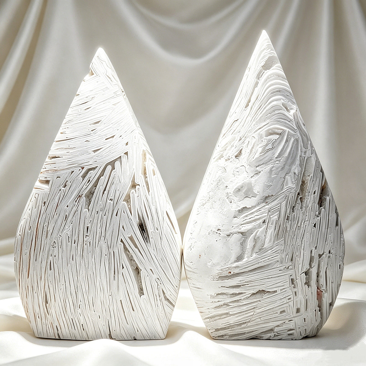Natural White Mexican agate ornament Heal ing Gemstone Home Decor