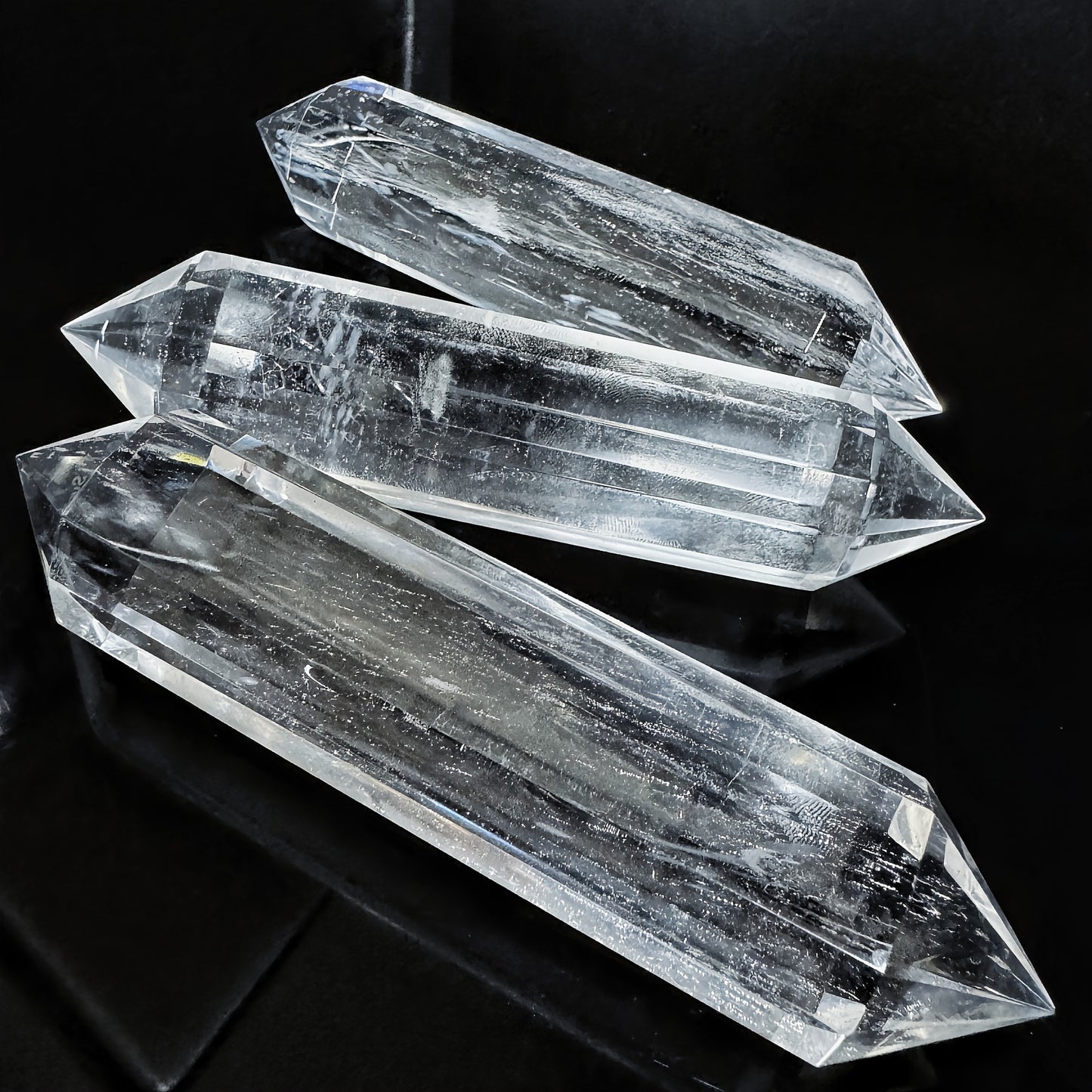Smelting stone double pointed column Heal ing Gemstone Home Decor