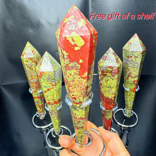 Brazilian blood stone wand