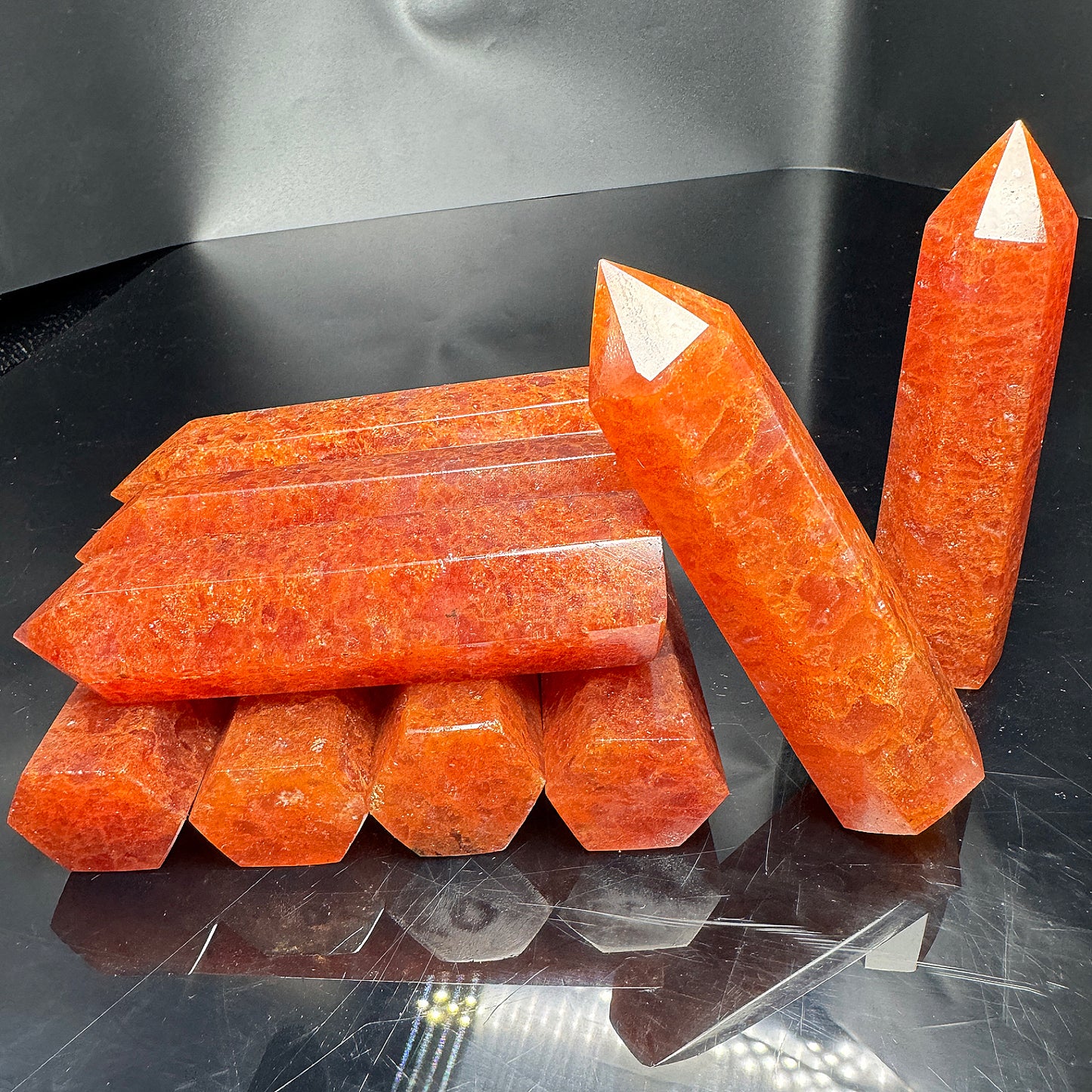 Red strawberry tower