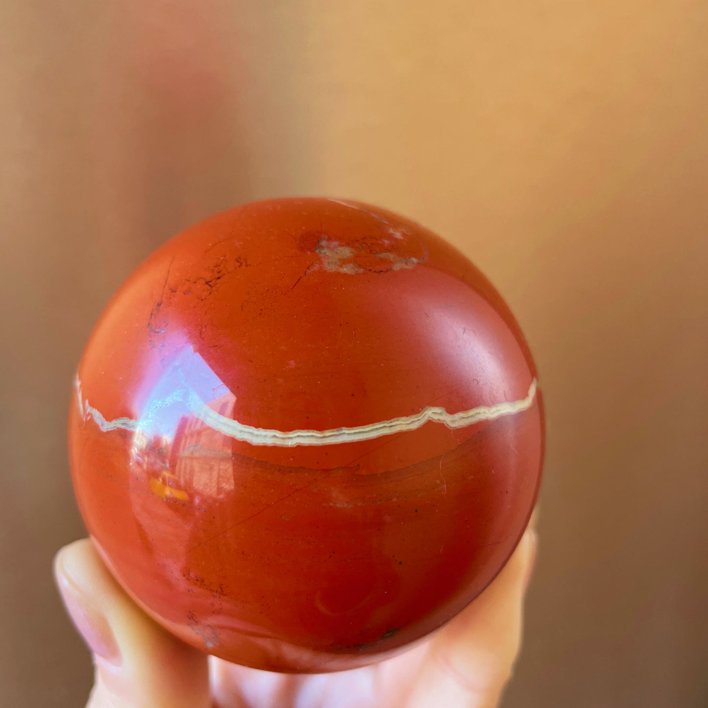 red jasper sphere