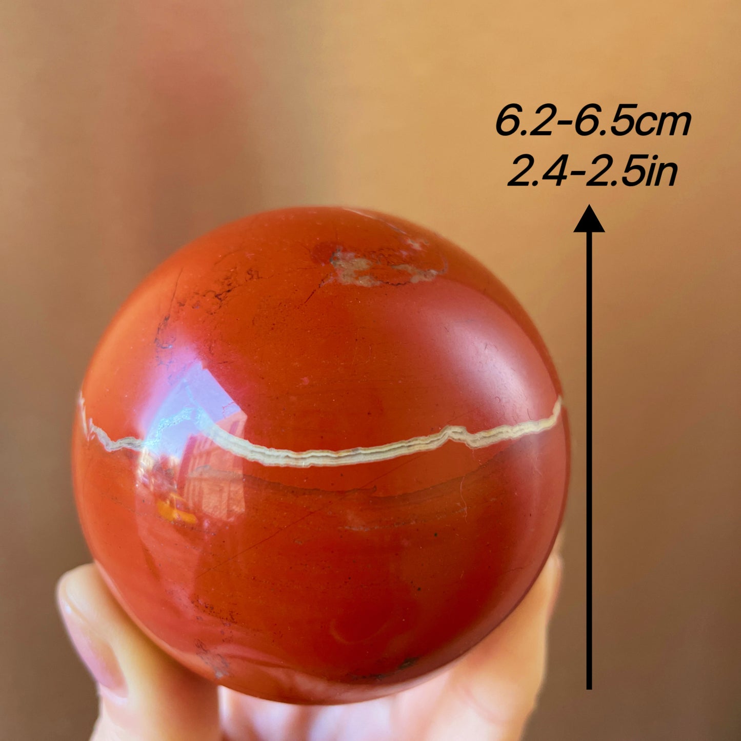 red jasper sphere