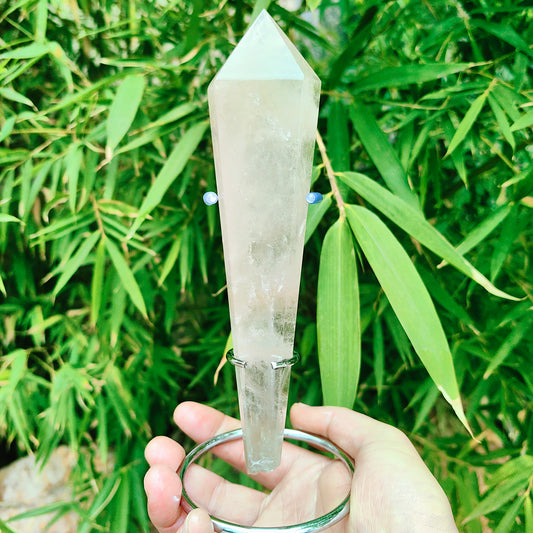 smoke quartz wand