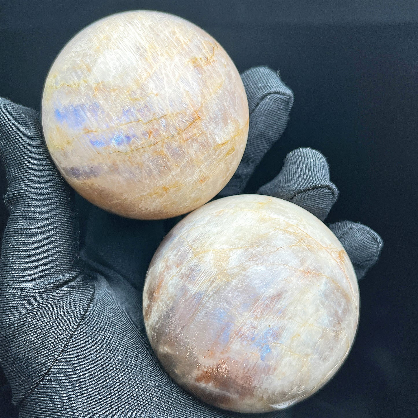 Natural Moonstone Sphere Heal ing Gemstone Home Decor