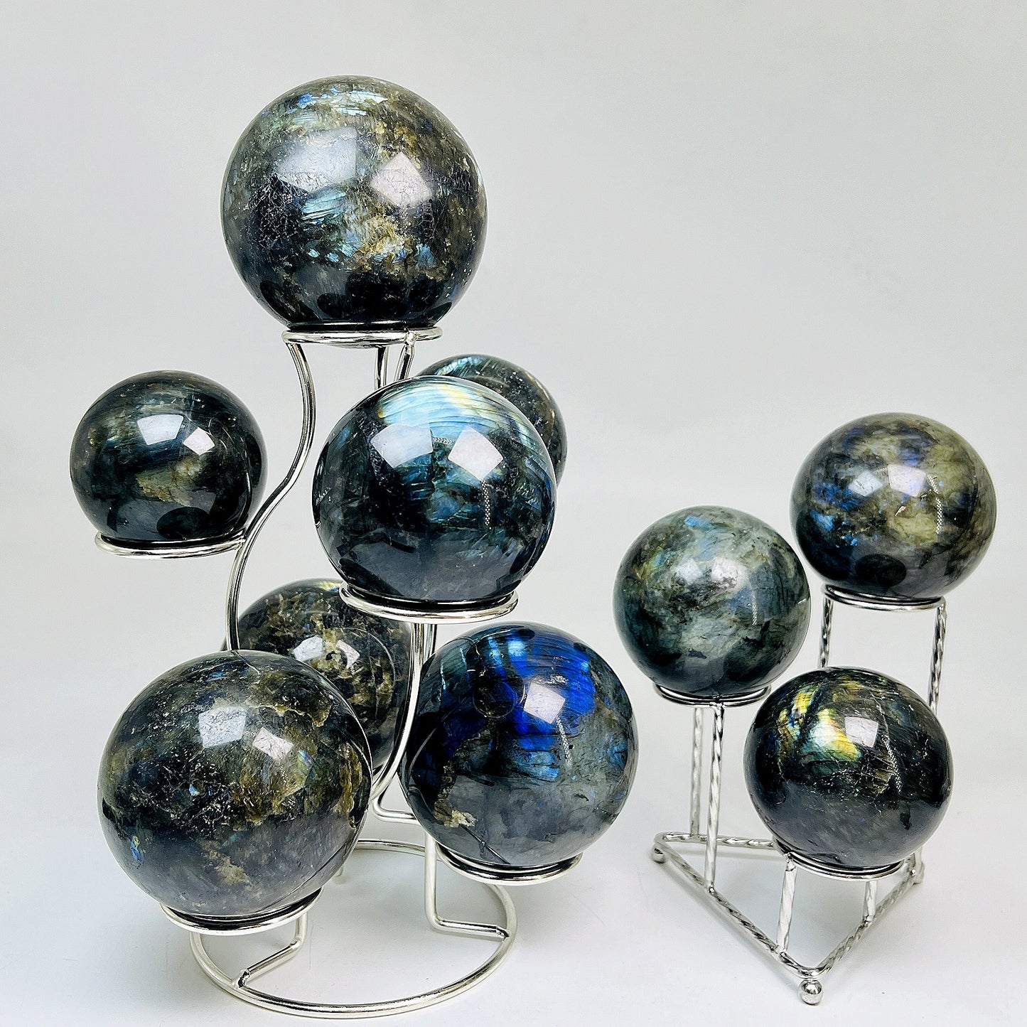 Natural elongated stone ball Heal ing Gemstone Home Decor