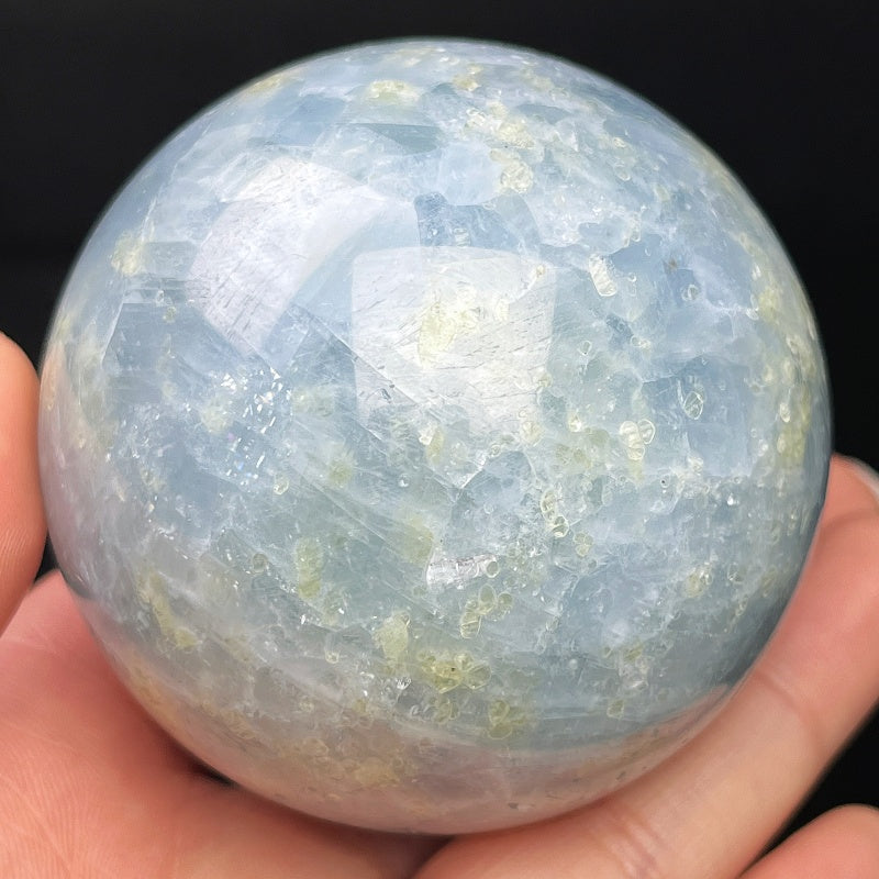 Natural Tianqing Stone Ball Heal ing Gemstone Home Decor