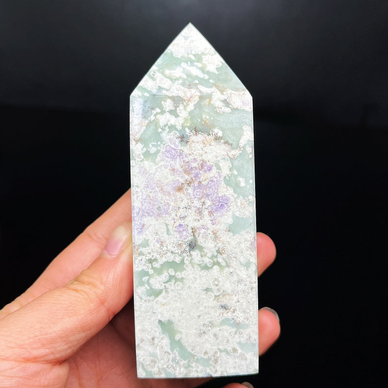 Natural Square sodium stone square column Heal ing Gemstone Home Decor