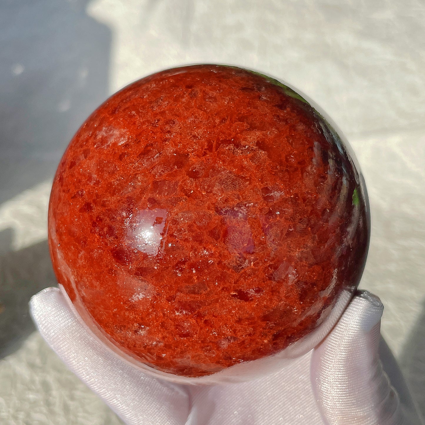 Red strawberry sphere