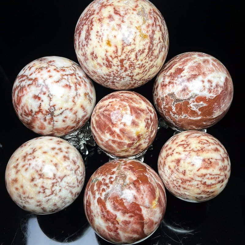 Natural Coral tree stone ball Heal ing Gemstone Home Decor