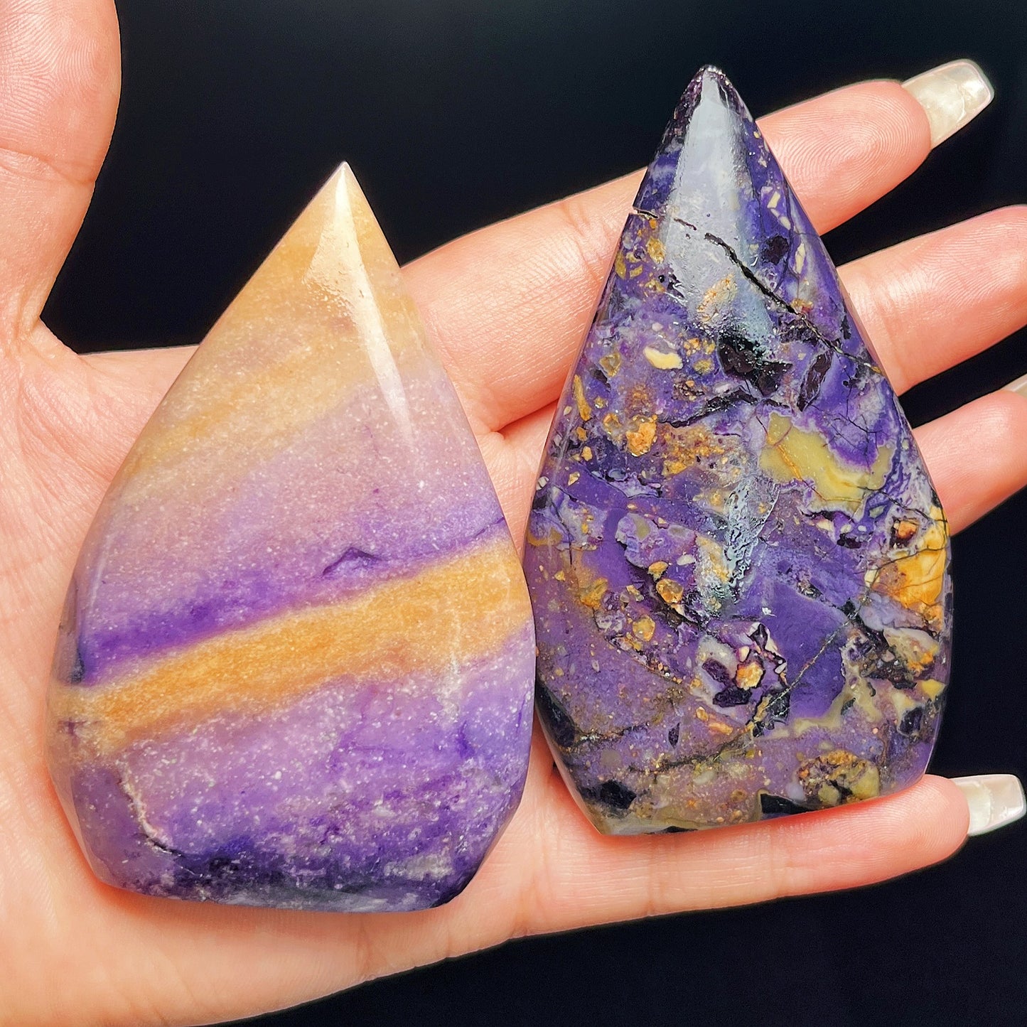 Natural Purple fluorite root ornament Heal ing Gemstone Home Decor