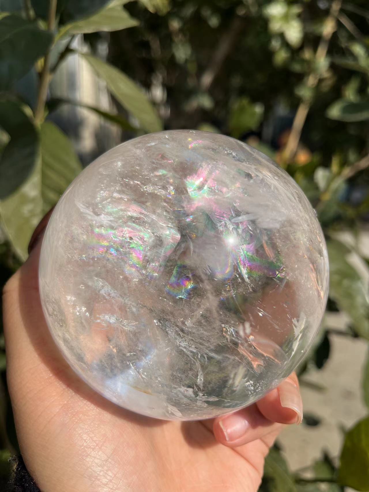 clear quartz big sphere