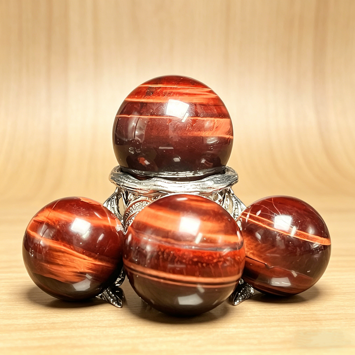 Natural Red Tiger Eye Heal ing Gemstone Home Decor