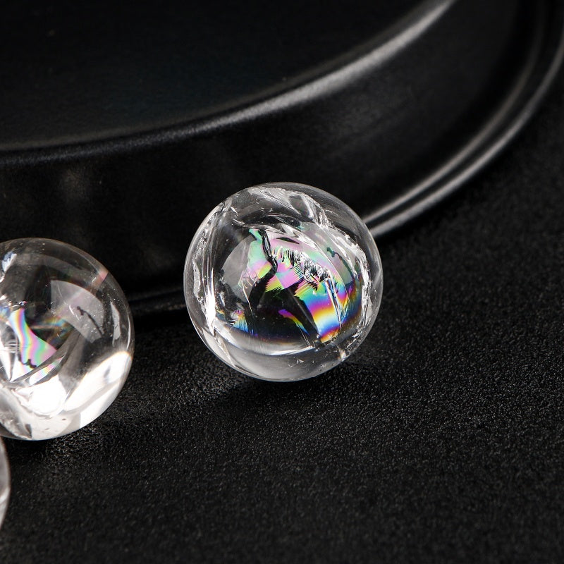 Natural Sparkling white crystal ball Heal ing Gemstone Home Decor