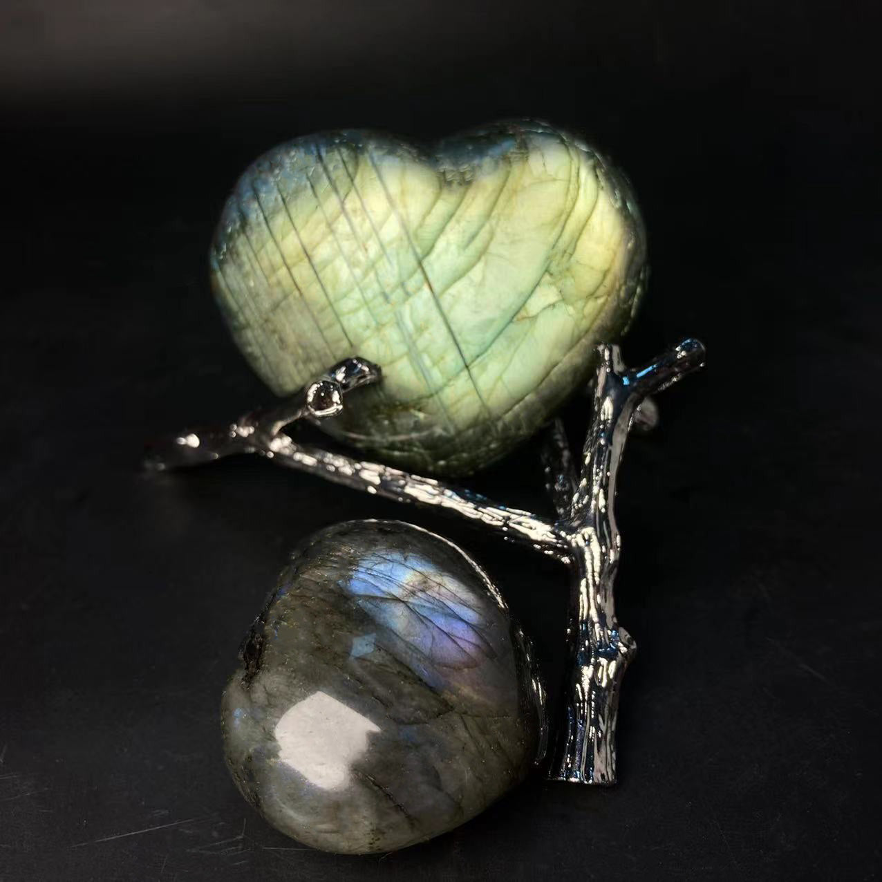 Labradorite Heart