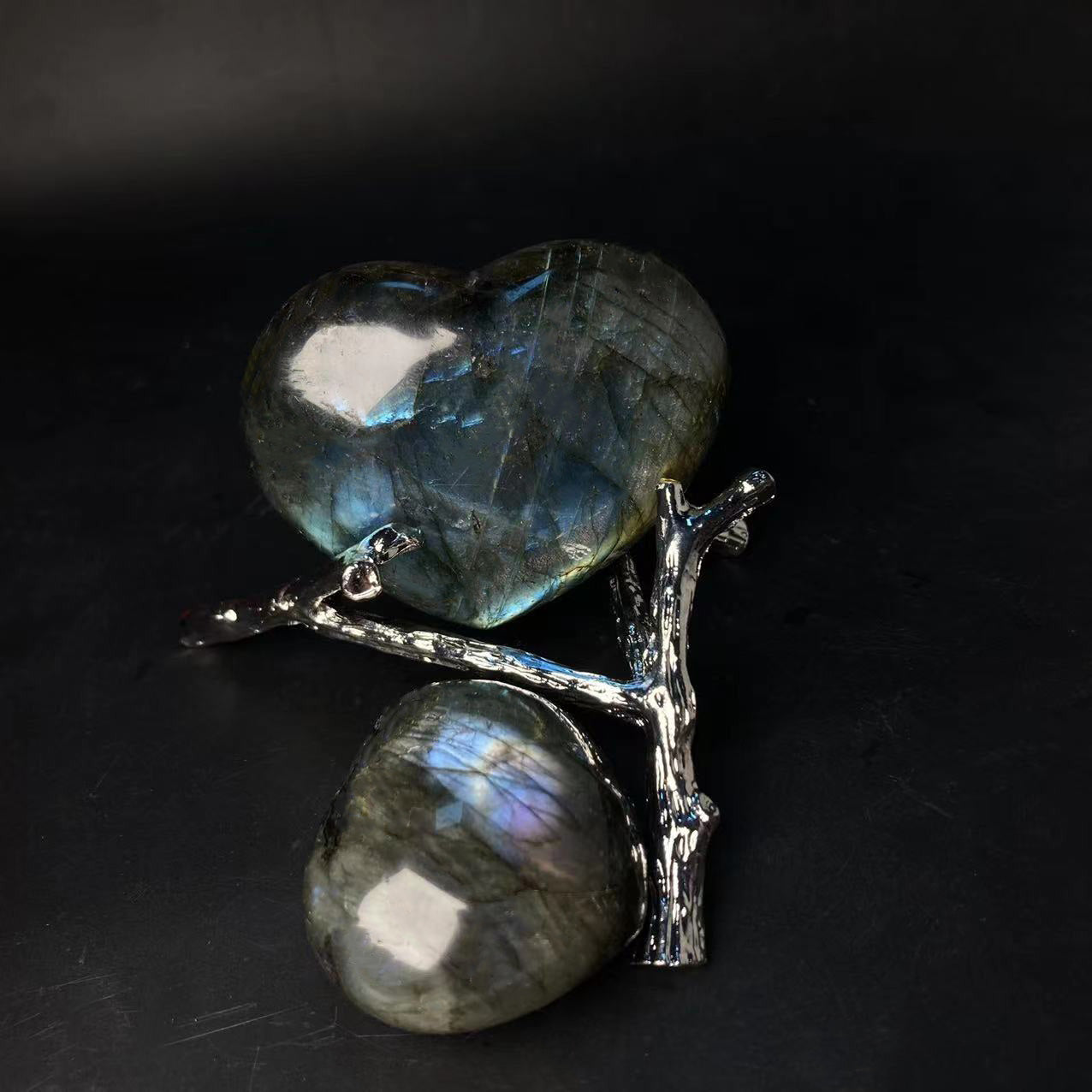 Labradorite Heart