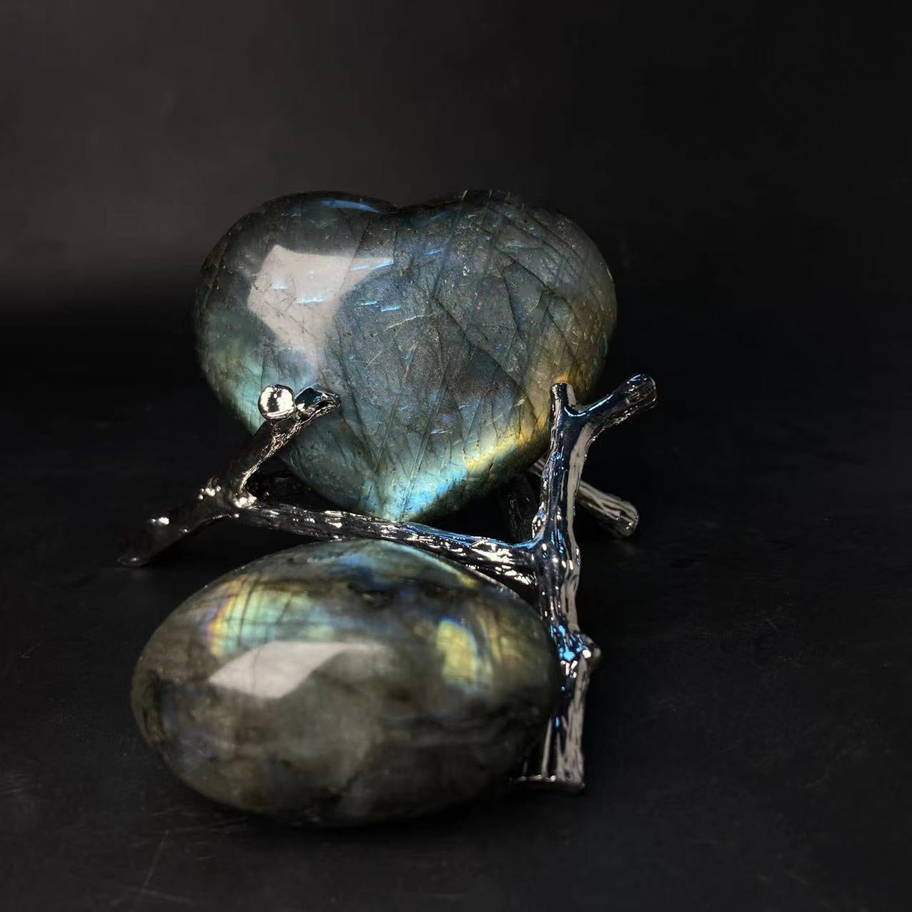 Labradorite Heart