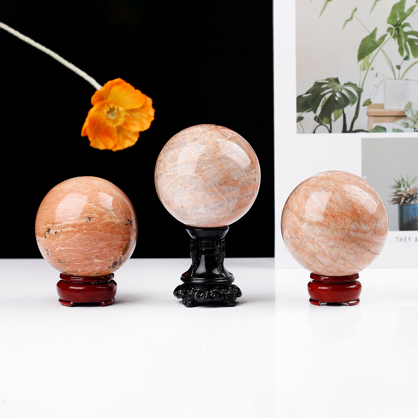 Moonlight Sphere Polished Crystal Ball for Meditation & Energy