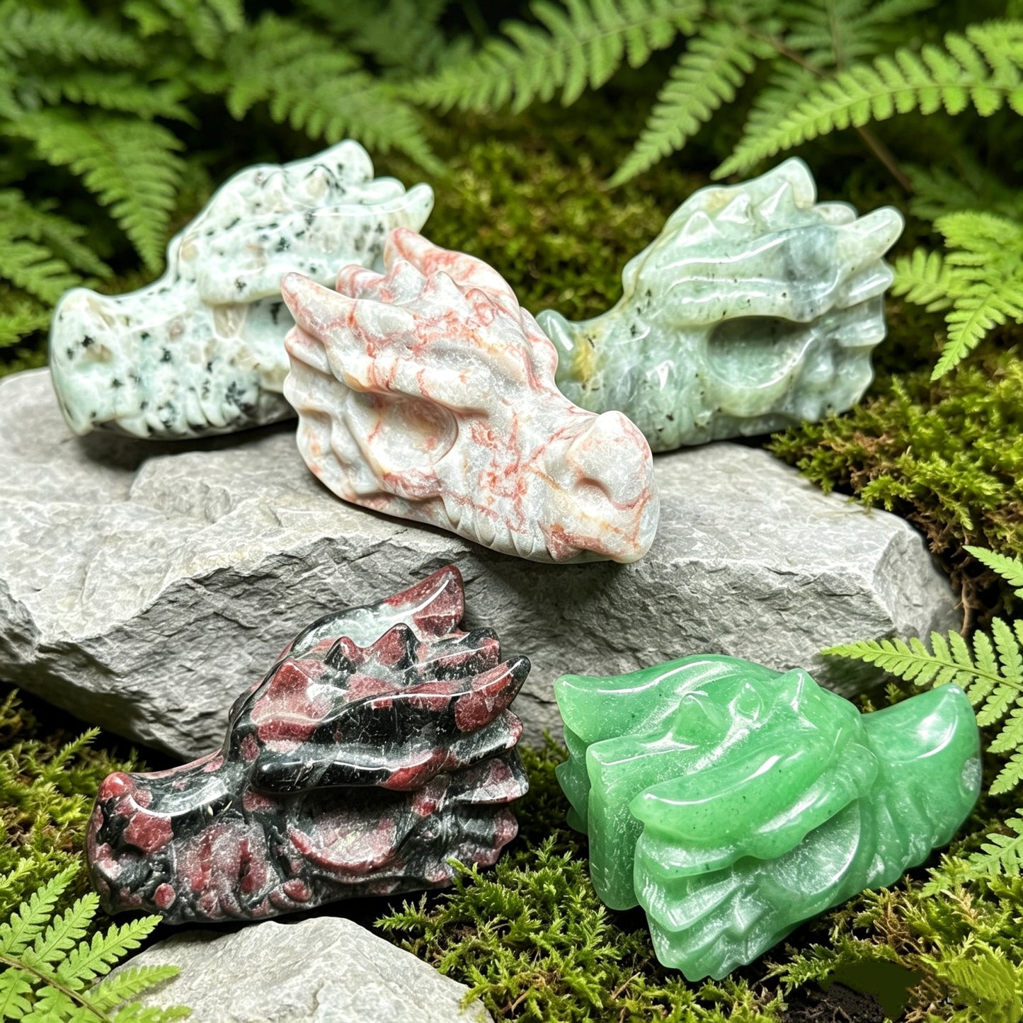 Natural Crystal carved faucet Heal ing Gemstone Home Decor
