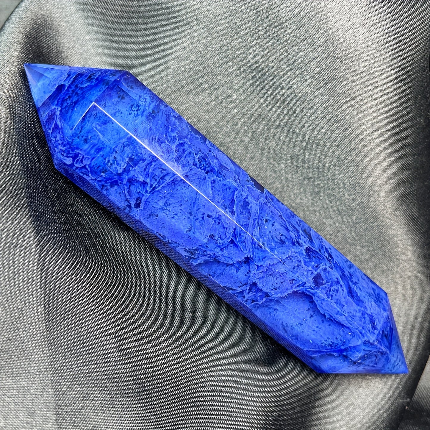 Smelting stone double pointed column Heal ing Gemstone Home Decor