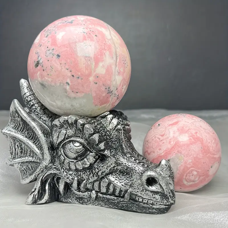 Natural Peruvian Rose Sphere Healing Energy Ball Meditation Home Decor Gift
