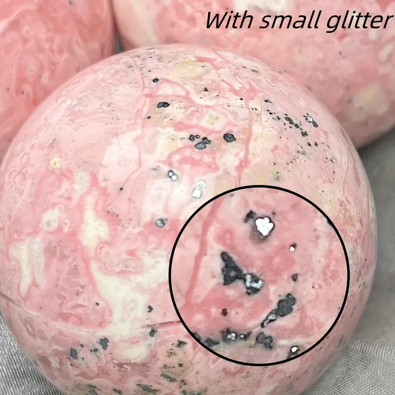 Natural Peruvian Rose Sphere Healing Energy Ball Meditation Home Decor Gift