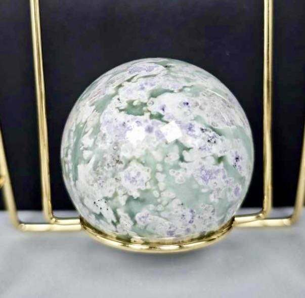 Natural Sodalite Sphere Healing Energy Ball Meditation Home Decor Gift