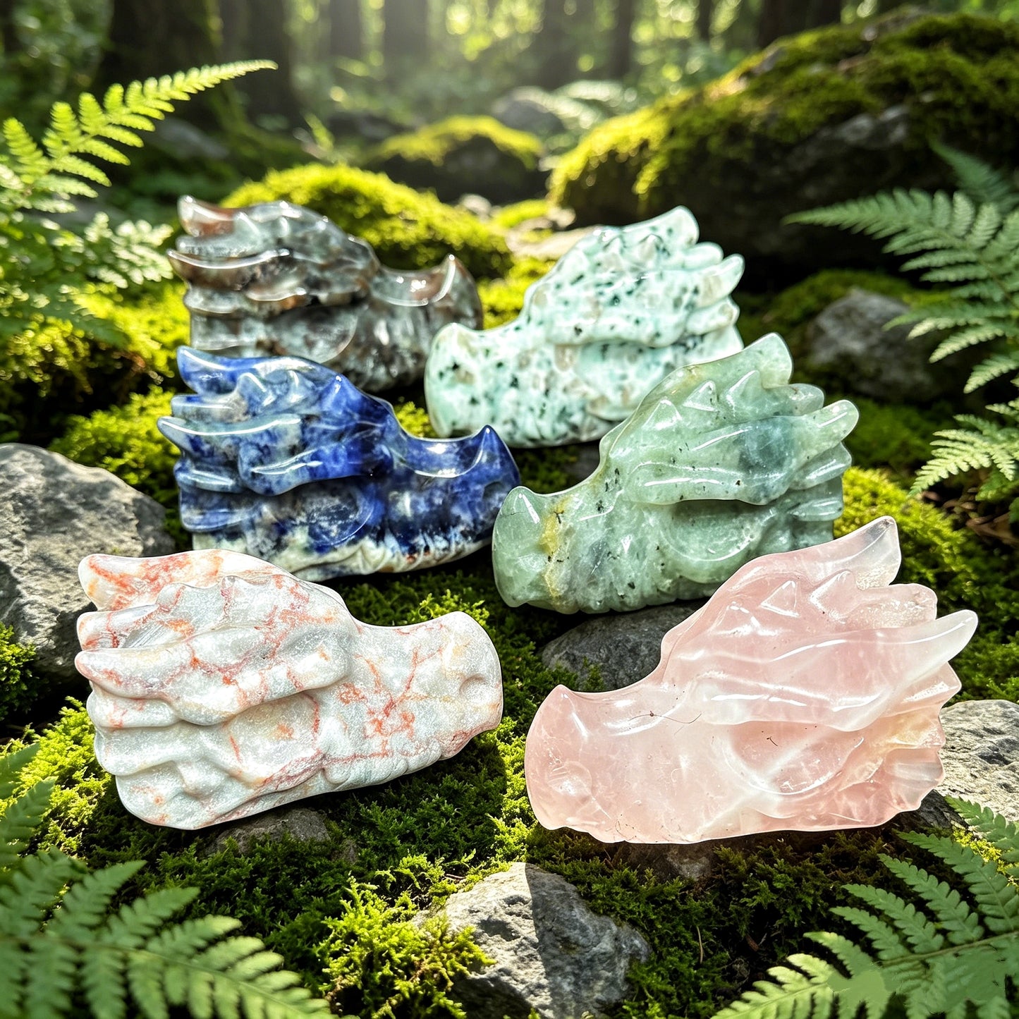Natural Crystal carved faucet Heal ing Gemstone Home Decor