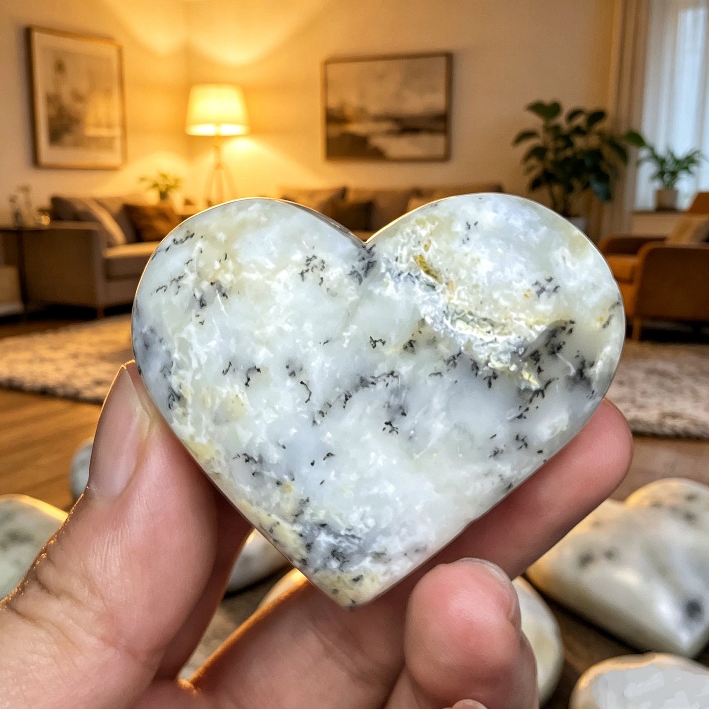 Natural Pine Branch Crystal Love Heal ing Gemstone Home Decor