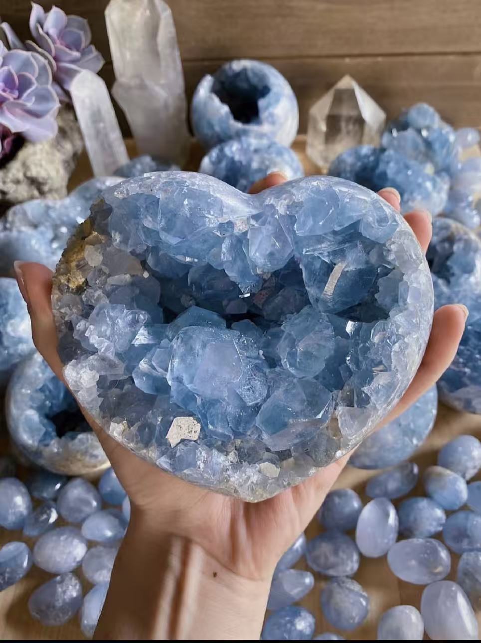 green fluorite with fire quartz wand