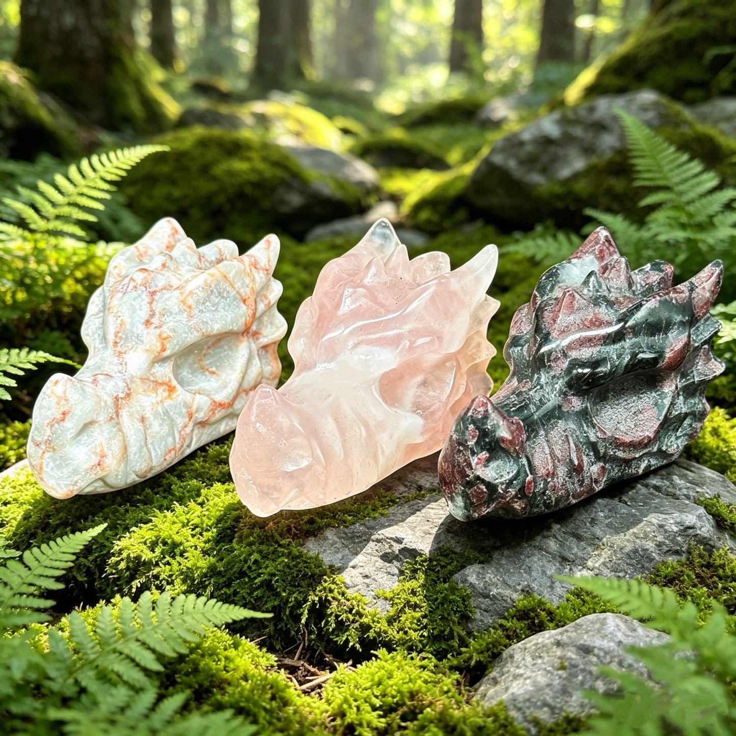 Natural Crystal carved faucet Heal ing Gemstone Home Decor