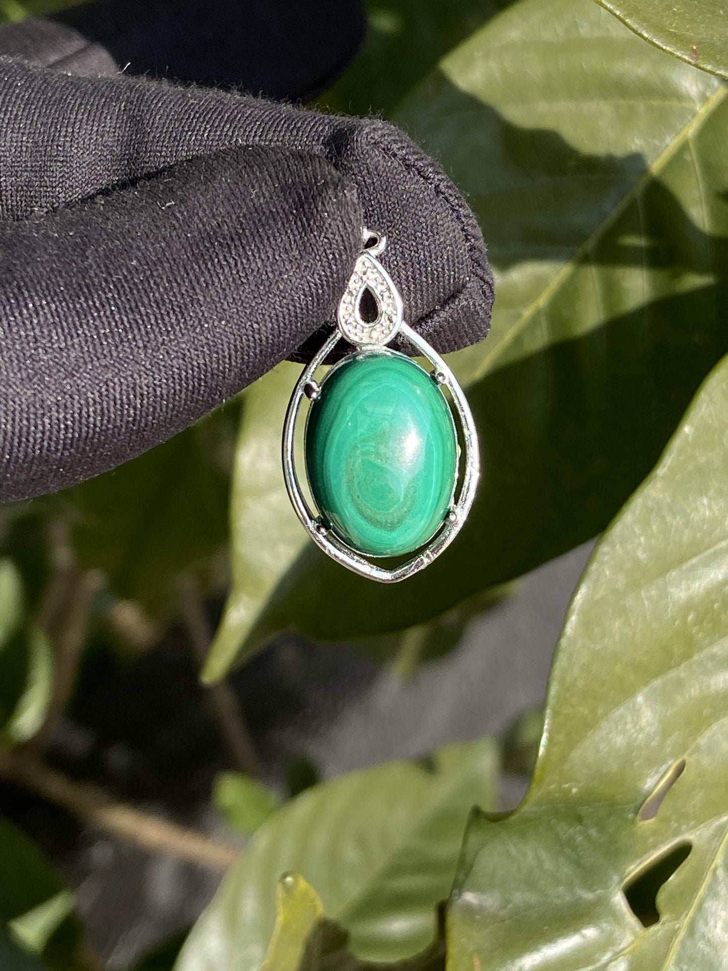 malachite pendants