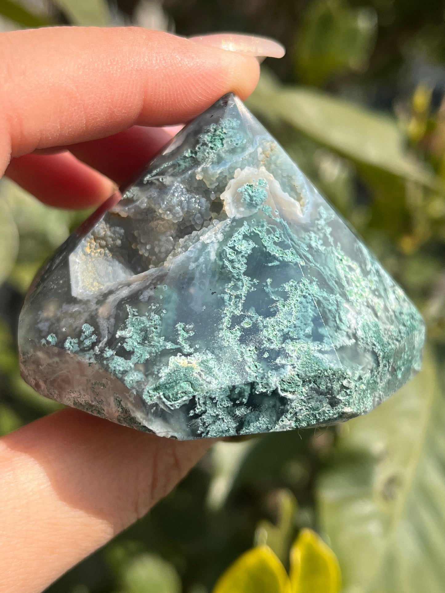 moss agate daimond