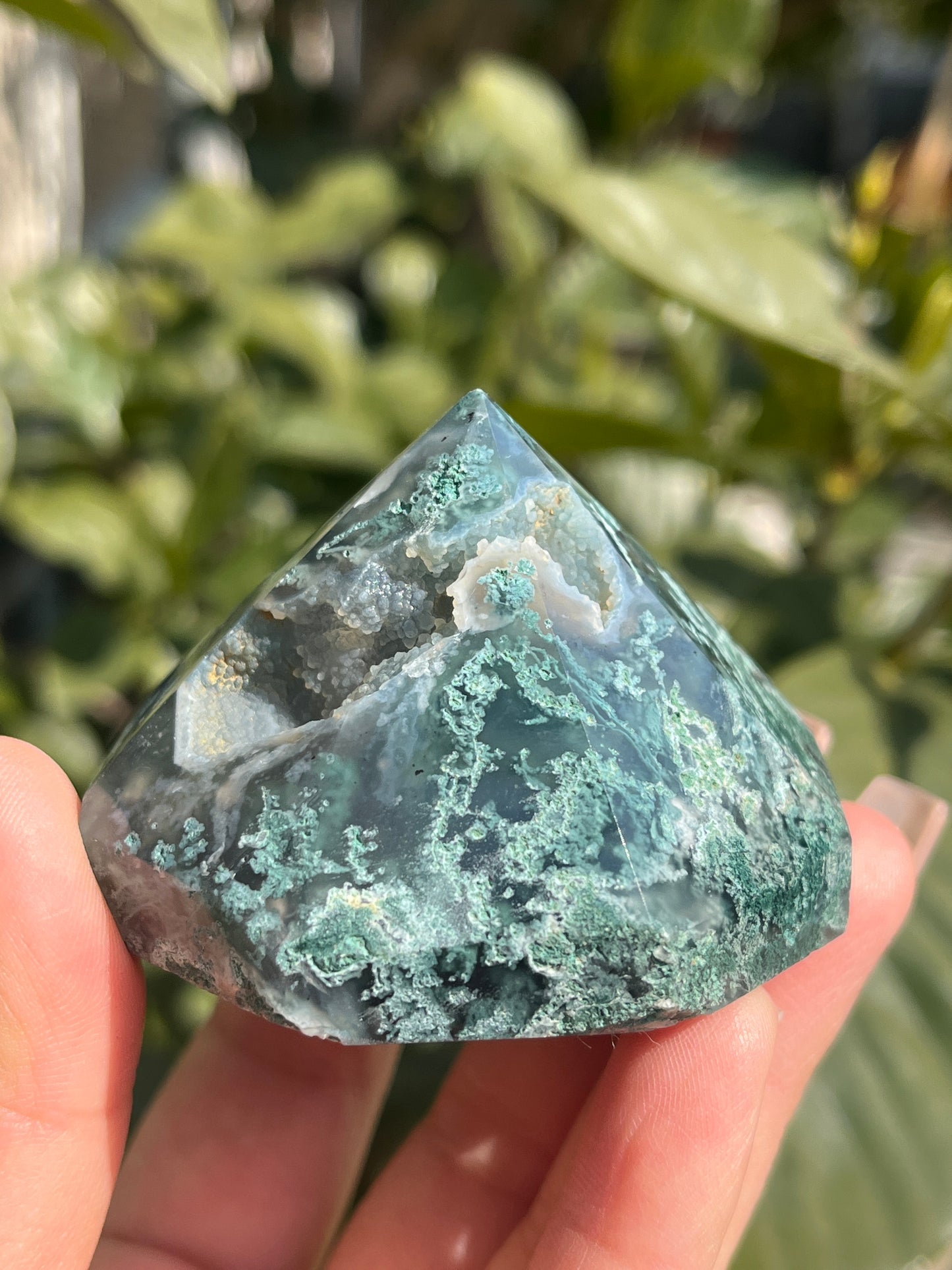 moss agate daimond