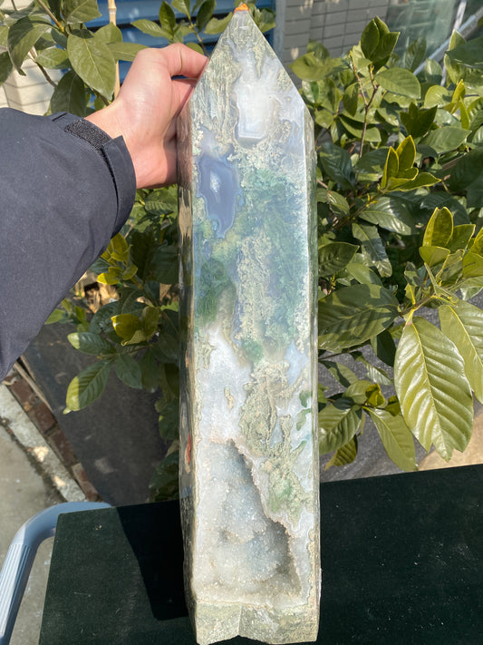 moss agate big tower