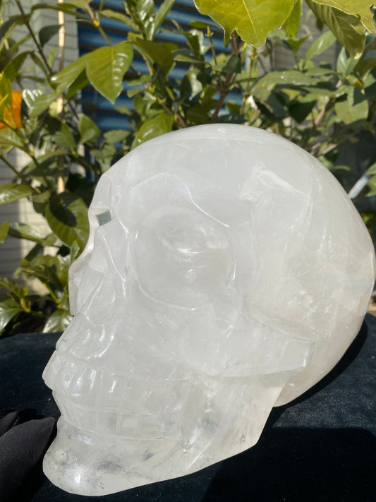 clear quartz Jack skull