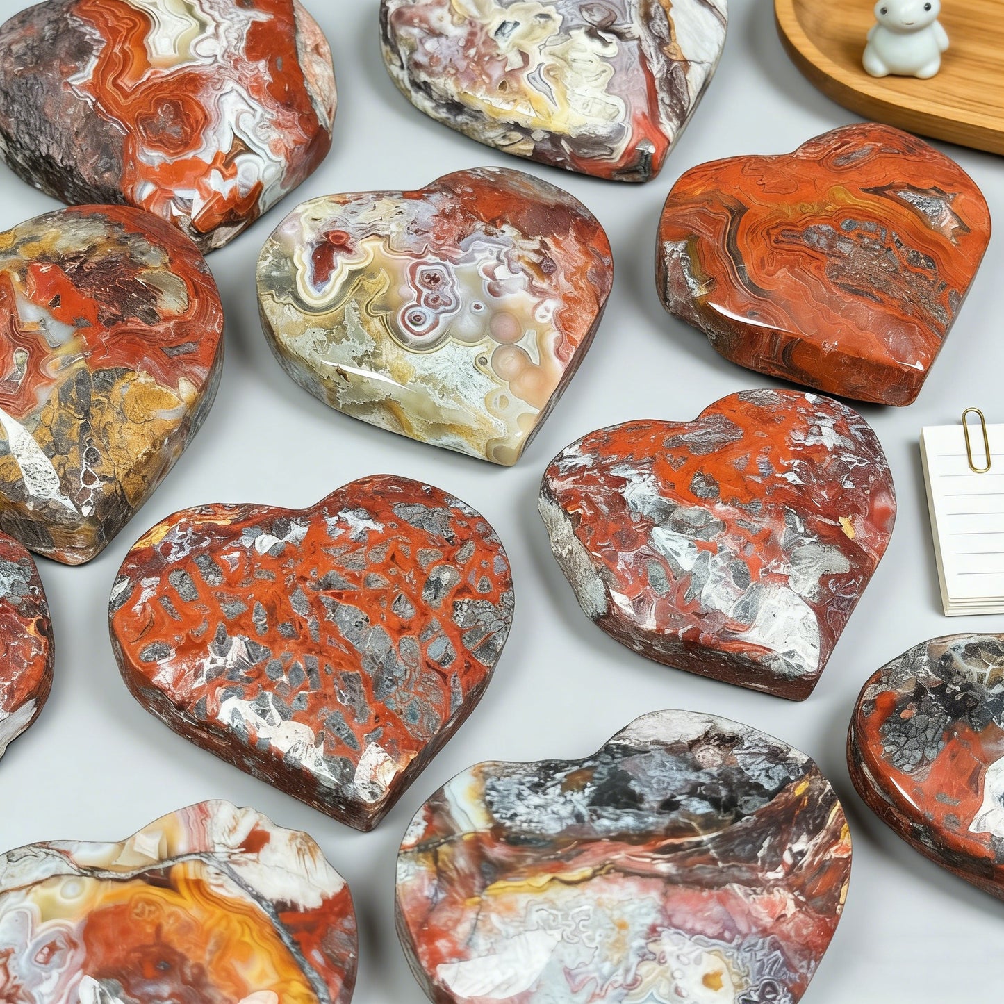Natural Red Mexican Agate Love Heal ing Gemstone Home Decor