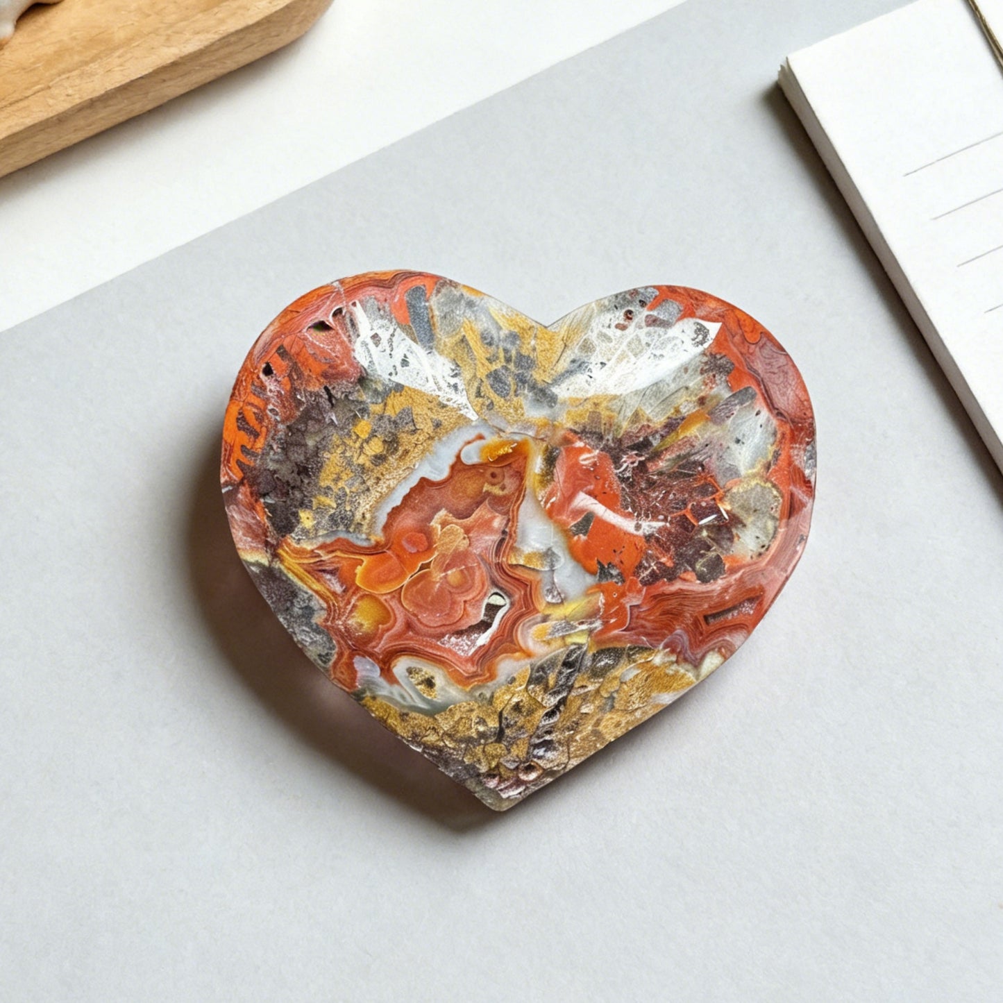 Natural Red Mexican Agate Love Heal ing Gemstone Home Decor