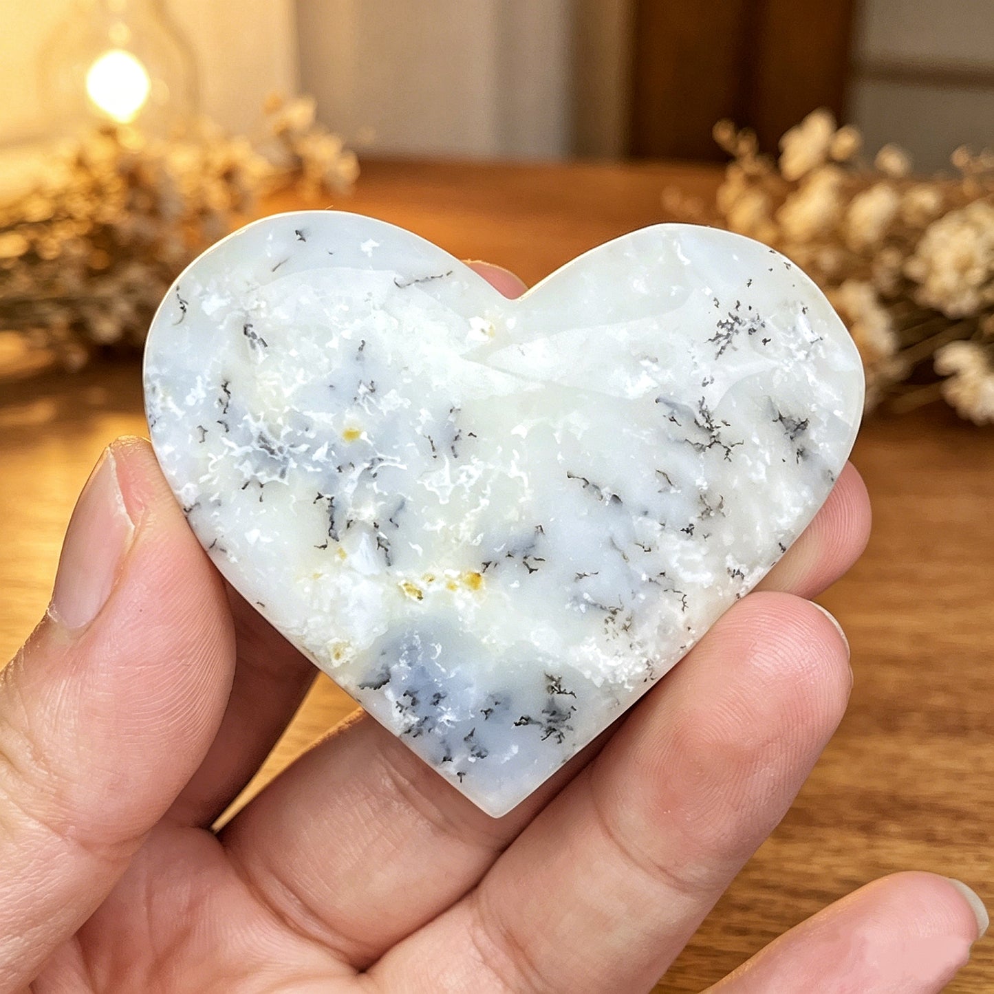 Natural Pine Branch Crystal Love Heal ing Gemstone Home Decor