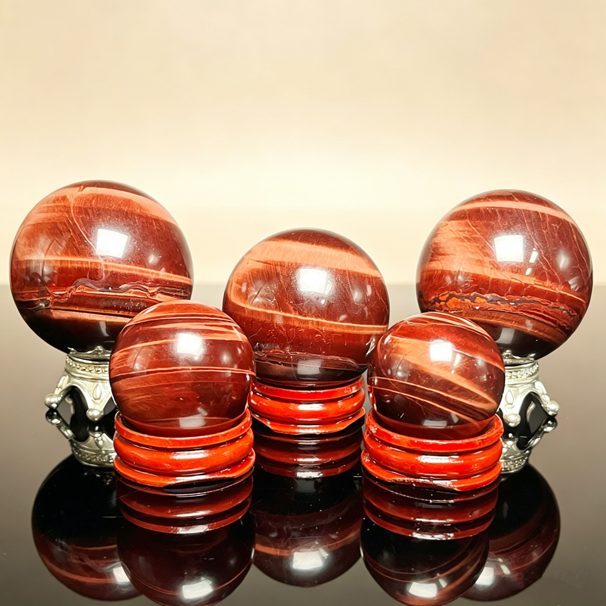 Natural Red Tiger Eye Heal ing Gemstone Home Decor