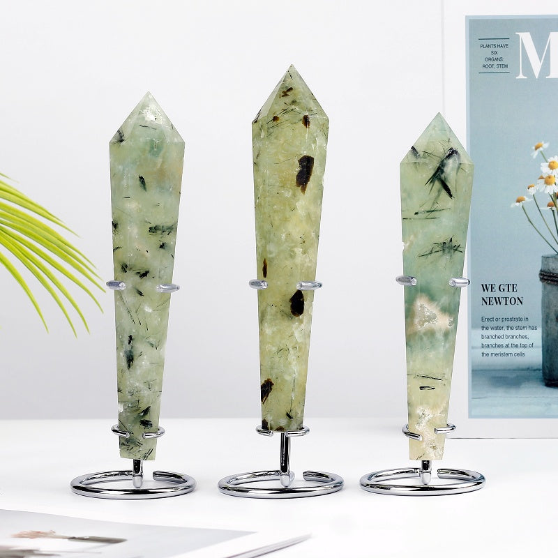 Natural Grape stone scepter  Heal ing Gemstone Home Decor