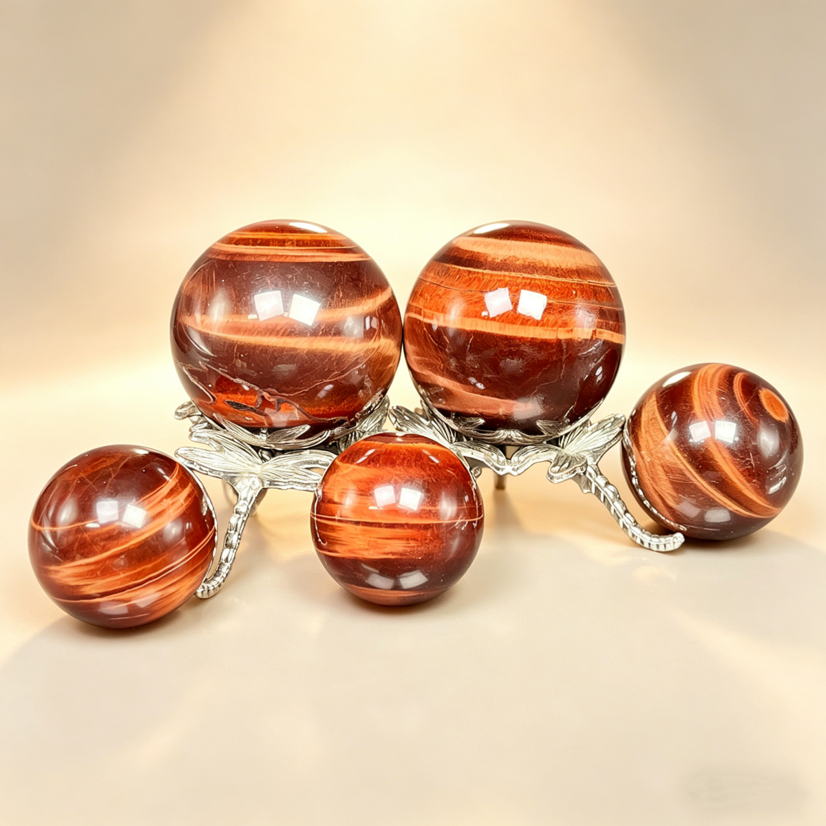 Natural Red Tiger Eye Heal ing Gemstone Home Decor
