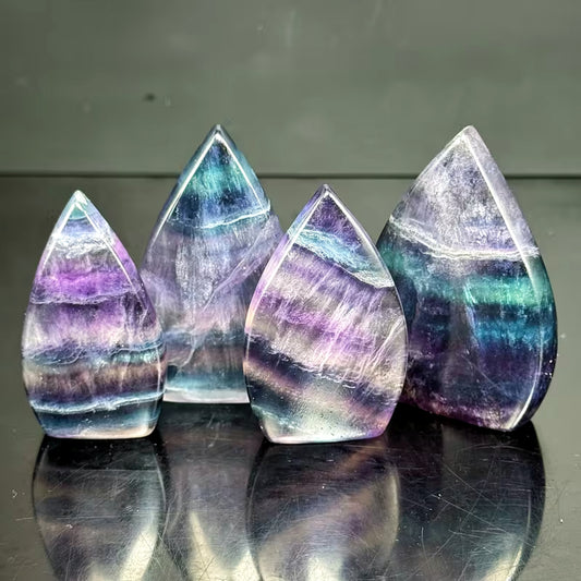 Natural Colorful Fluorite Sculpture Heal ing Gemstone Home Decor