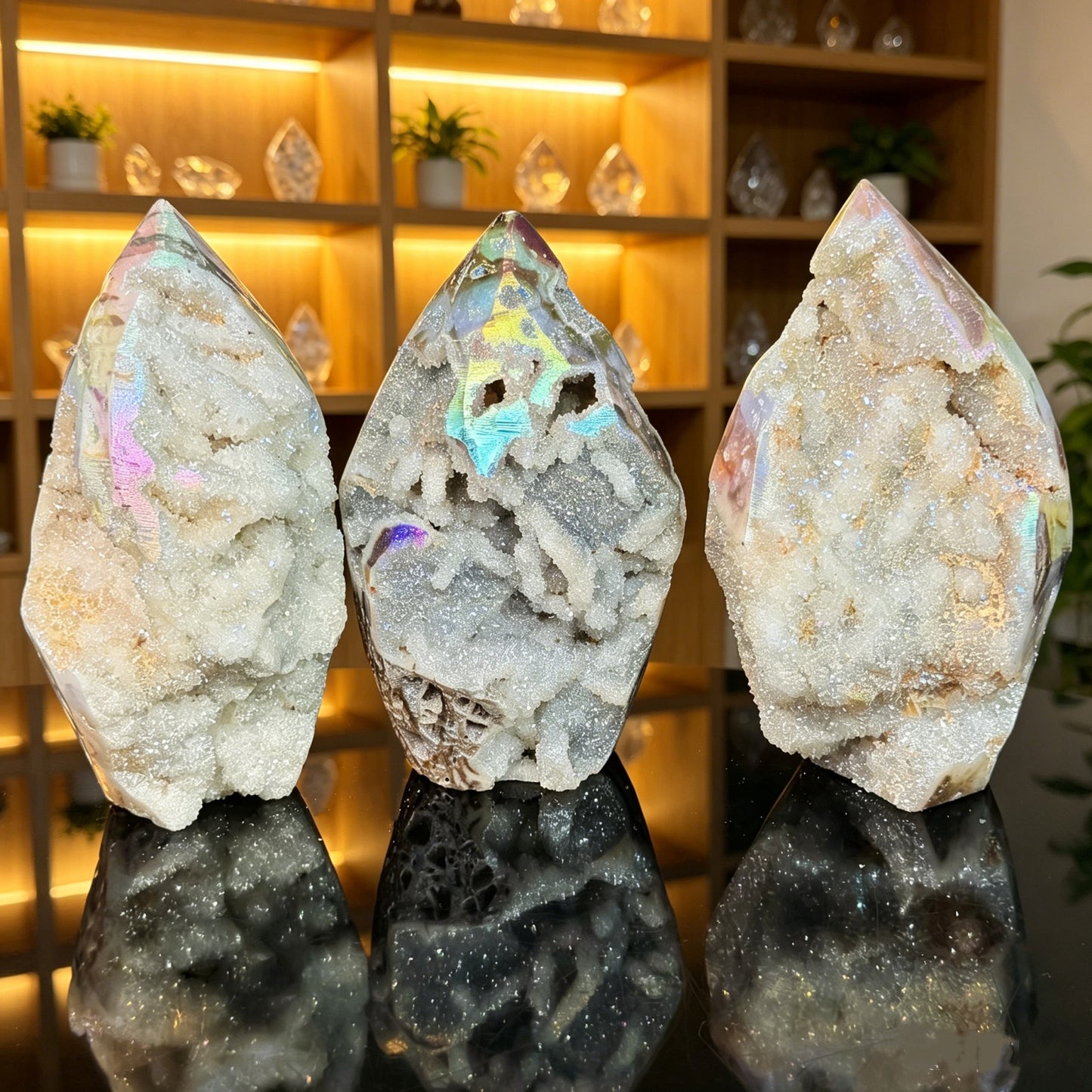 Natural Plated Flash Zinc Mine Fittings Heal ing Gemstone Home Decor