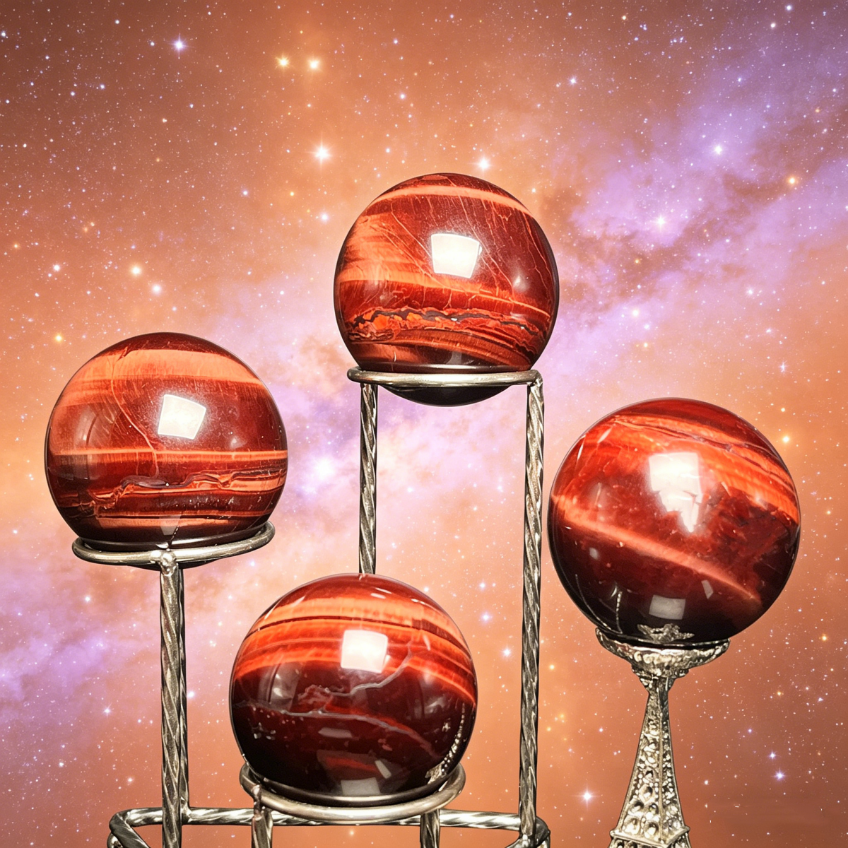 Natural Red Tiger Eye Heal ing Gemstone Home Decor