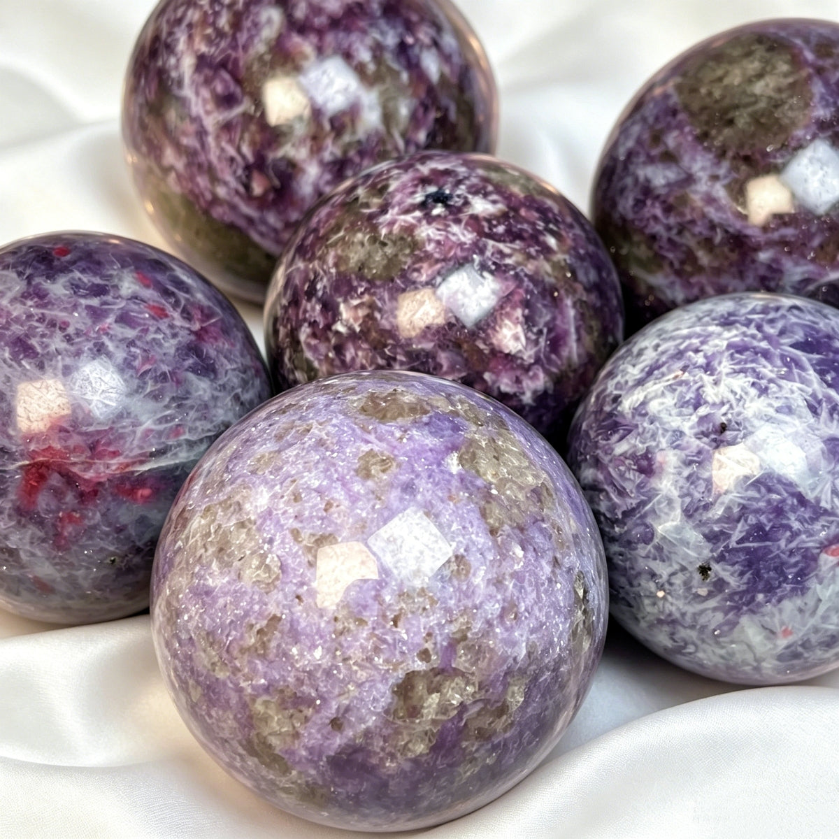 Natural Unicorn Stone Ball Heal ing Gemstone Home Decor